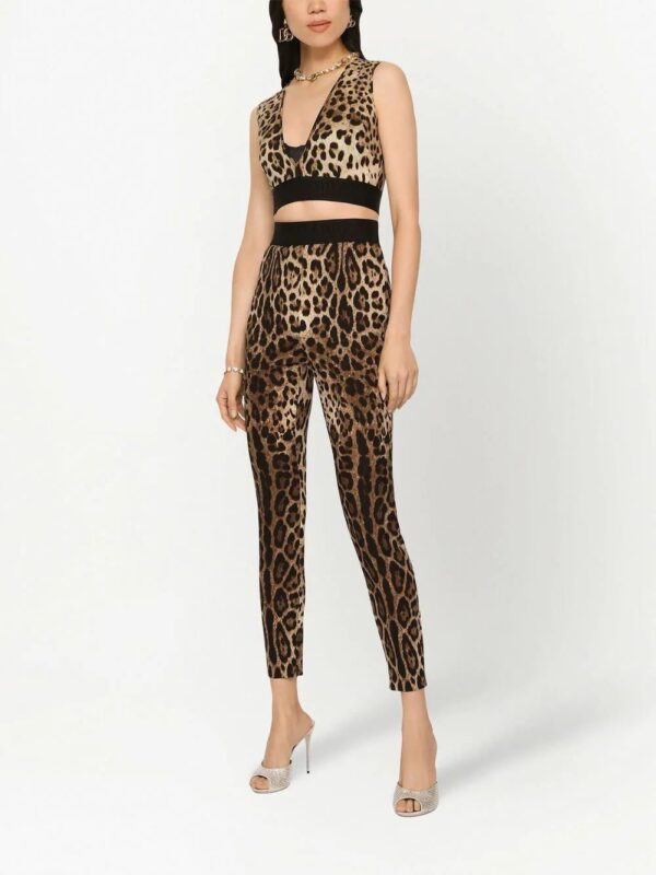 Dolce & Gabbana  leopard-print slim-cut leggings - Image 3