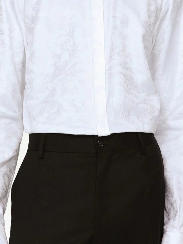 Dolce & Gabbana  baroque-print long-sleeve shirt - Image 4