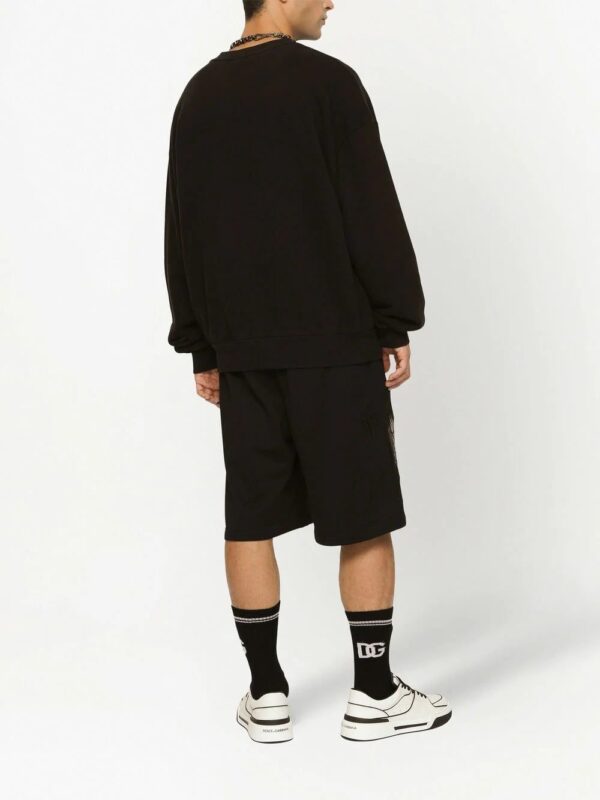 Dolce & Gabbana  tonal-logo crew-neck sweatshirt - Image 4
