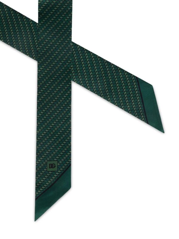 Dolce & Gabbana  geometric-print silk scarf - Image 3