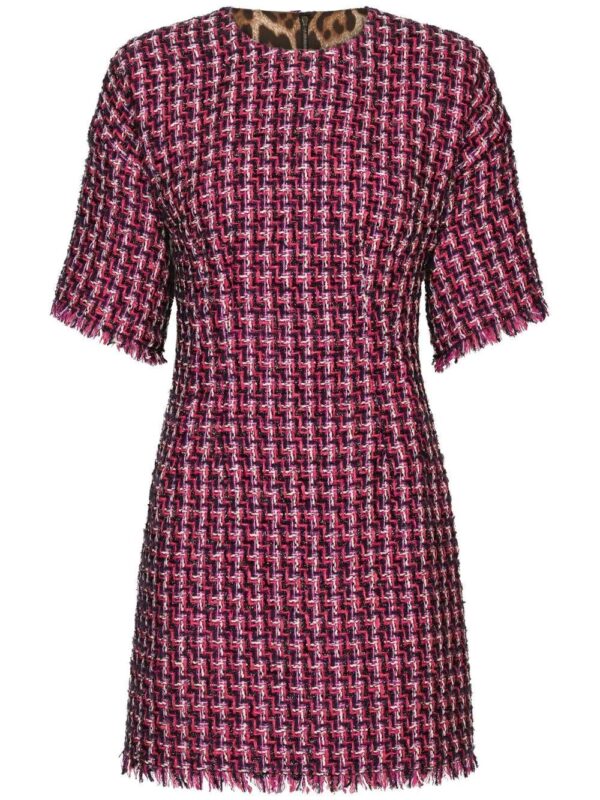 Dolce & Gabbana  tweed short-sleeve minidress