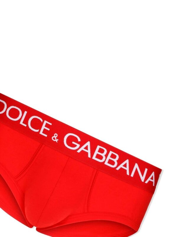 Dolce & Gabbana  logo-waist cotton briefs - Image 4
