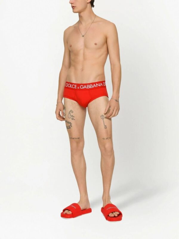 Dolce & Gabbana  logo-waist cotton briefs - Image 2