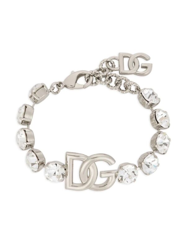 Dolce & Gabbana  KIM DOLCE&GABBANA logo crystal-embellished bracelet