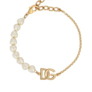 Dolce & Gabbana  logo pearl bracelet