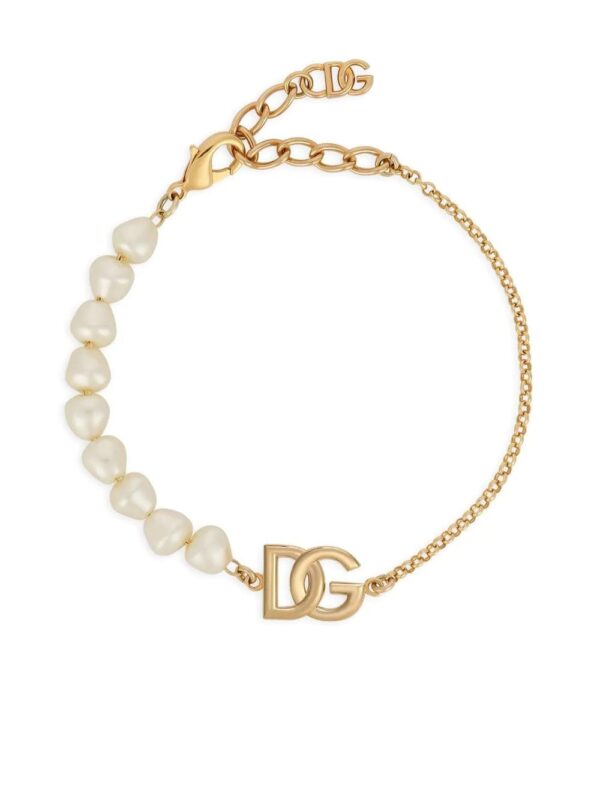 Dolce & Gabbana  logo pearl bracelet