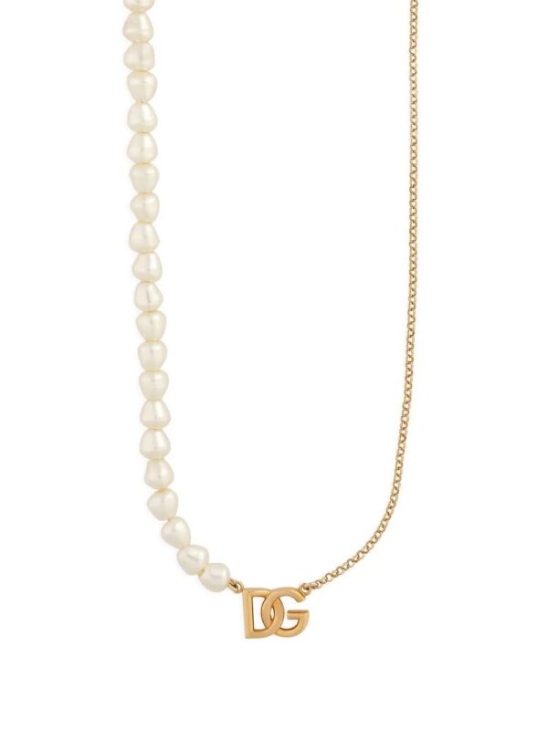 Dolce & Gabbana  DG-pendant faux-pearl necklace
