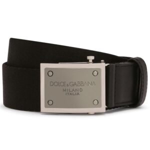 Dolce & Gabbana logo-tag leather belt