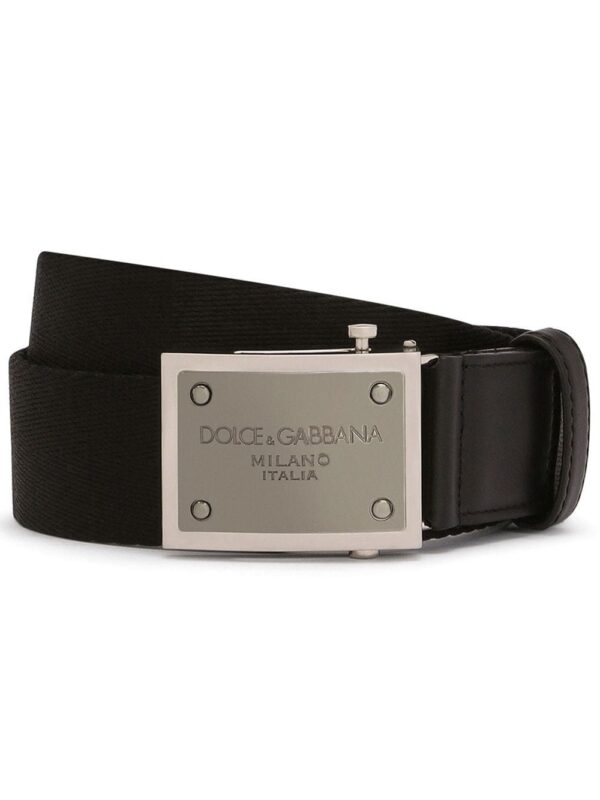 Dolce & Gabbana logo-tag leather belt