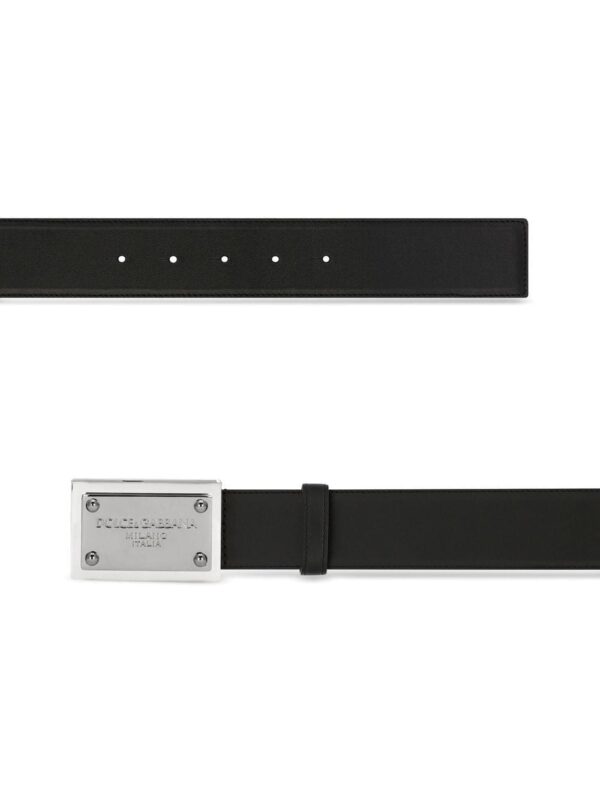 Dolce & Gabbana logo-buckle leather belt - Image 2