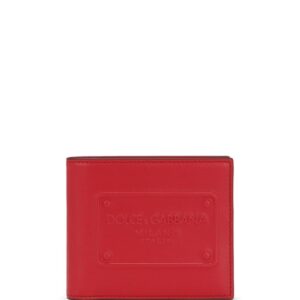 Dolce & Gabbana logo-embossed leather bifold wallet