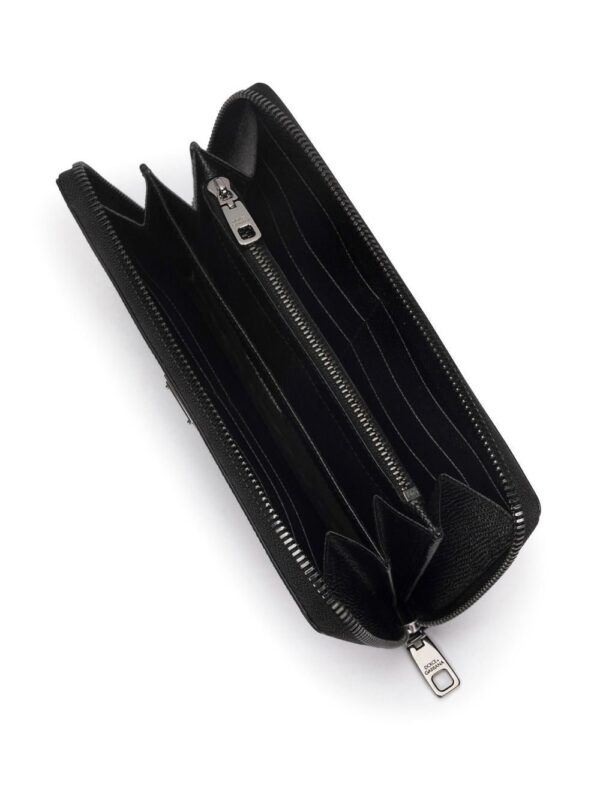 Dolce & Gabbana zipped grained leather wallet - Image 3