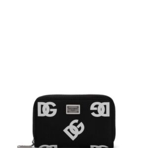 Dolce & Gabbana DG-logo leather zip-around wallet