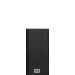 Dolce & Gabbana logo-tag leather vertical wallet