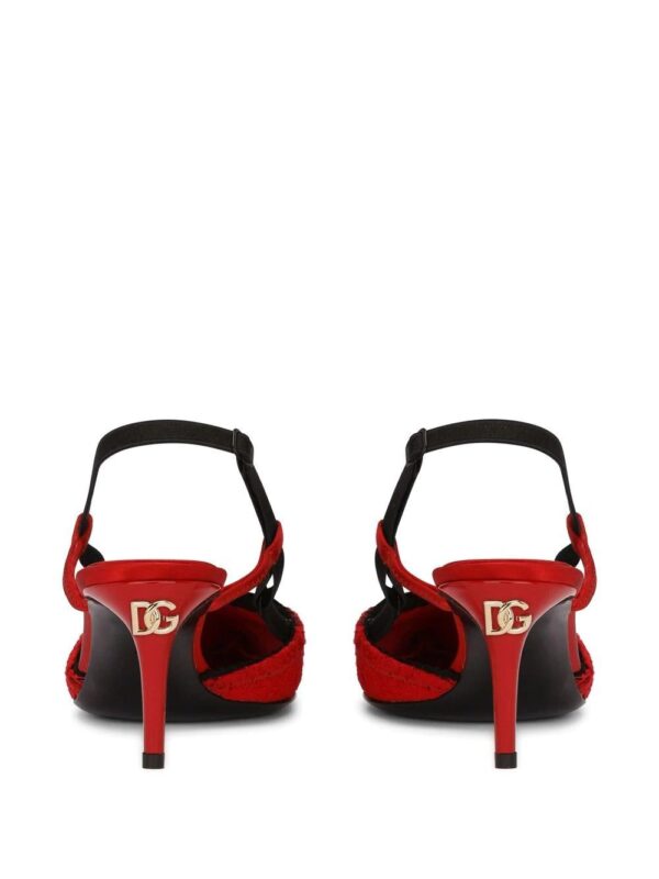 Dolce & Gabbana  lace-trim pointed-toe sandals - Image 3