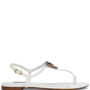 Dolce & Gabbana  Devotion leather thong sandals
