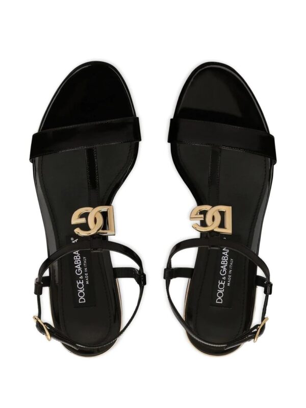 Dolce & Gabbana  logo-plaque leather sandals - Image 4