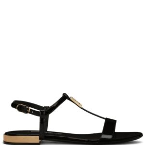 Dolce & Gabbana  logo-plaque leather sandals