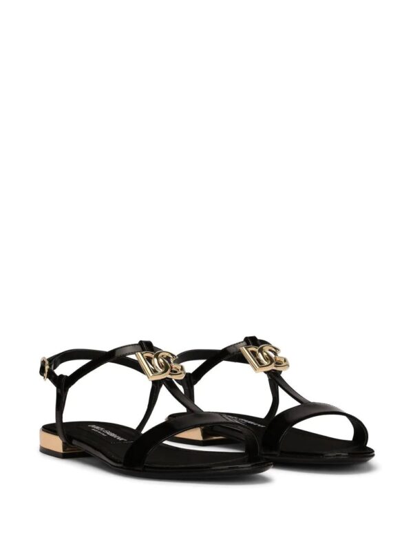 Dolce & Gabbana  logo-plaque leather sandals - Image 2