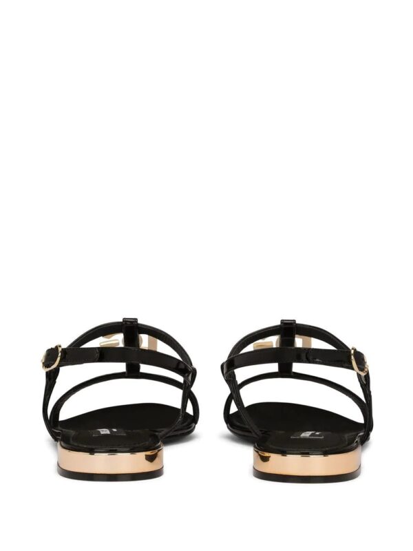 Dolce & Gabbana  logo-plaque leather sandals - Image 3