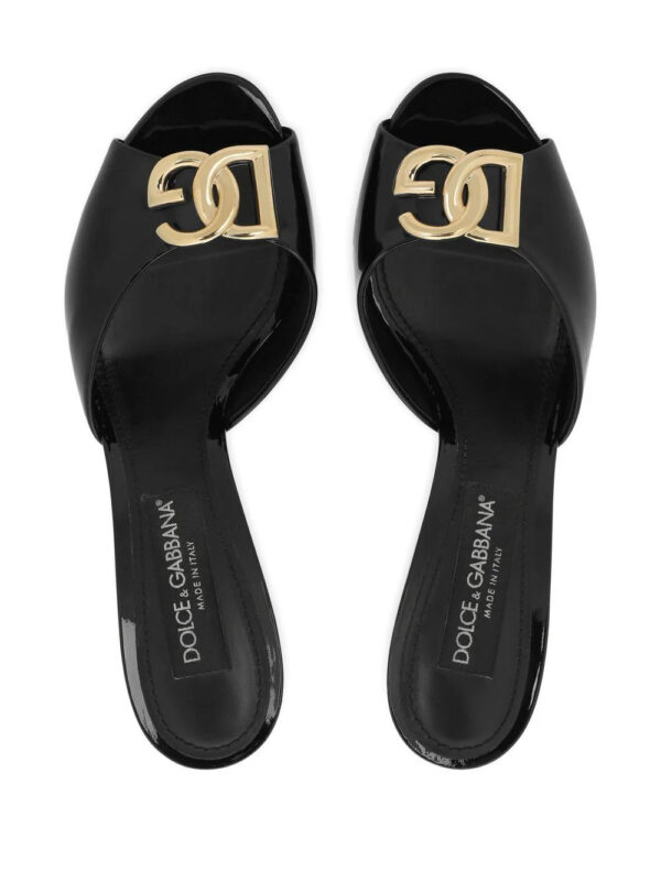 Dolce & Gabbana  DG-logo patent leather mules - Image 4