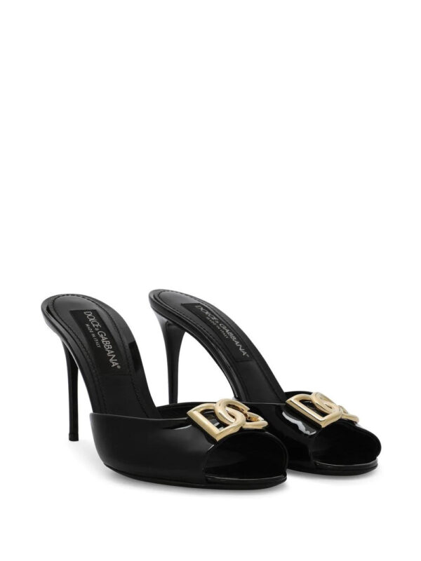 Dolce & Gabbana  DG-logo patent leather mules - Image 2