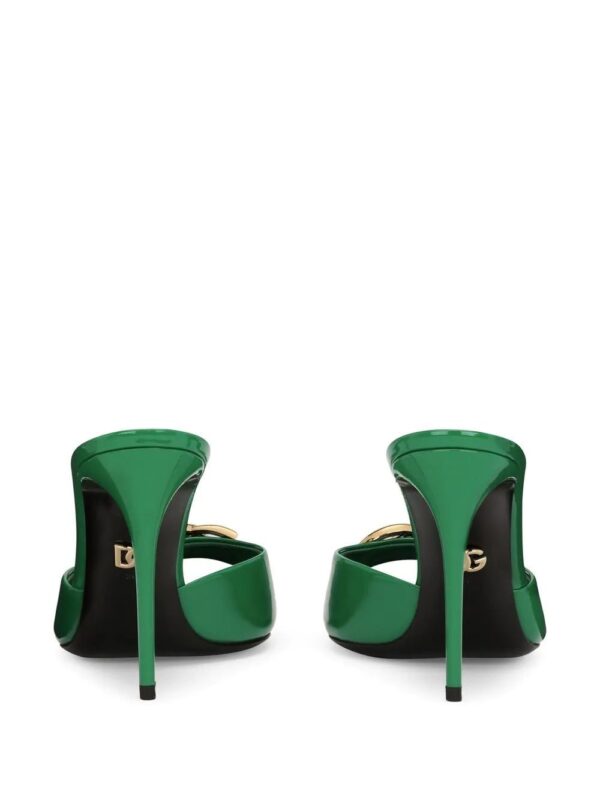 Dolce & Gabbana  logo-plaque stiletto sandals - Image 3