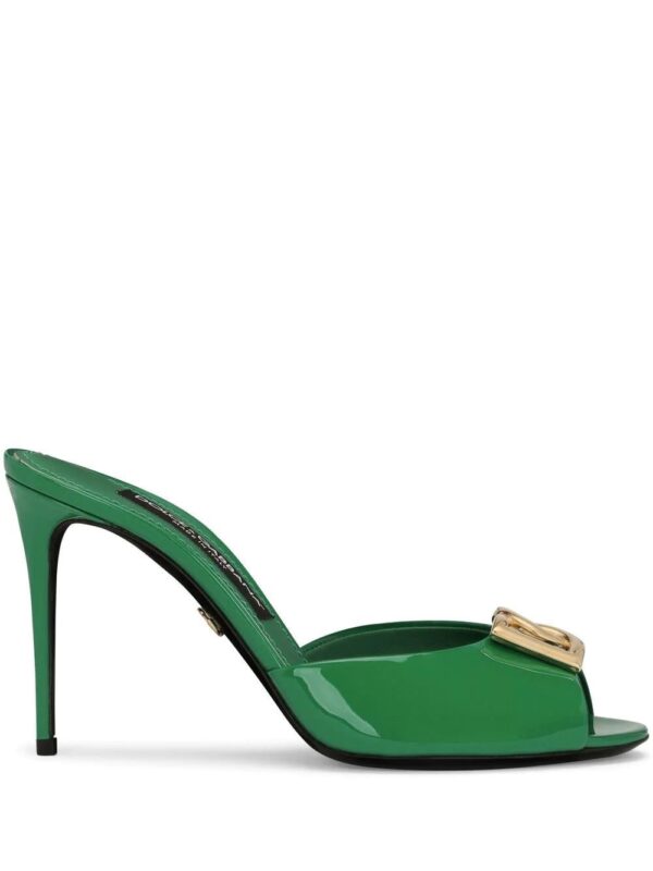 Dolce & Gabbana  logo-plaque stiletto sandals