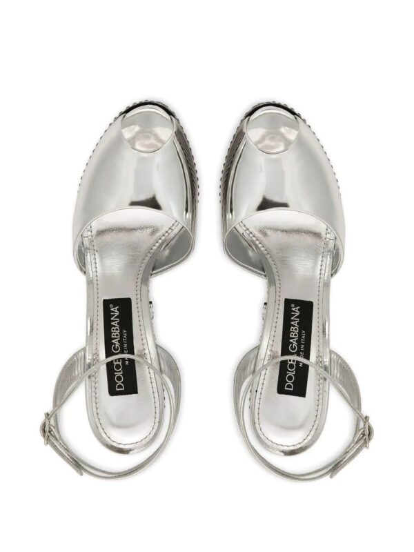 Dolce & Gabbana  rhinestone-embellished platform sandals - Image 4