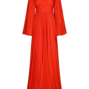 Dolce & Gabbana  slit-sleeved pleated gown