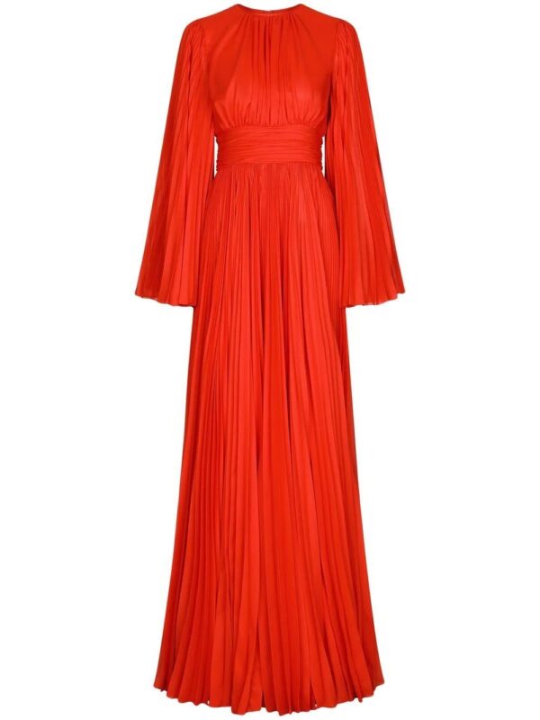 Dolce & Gabbana  slit-sleeved pleated gown