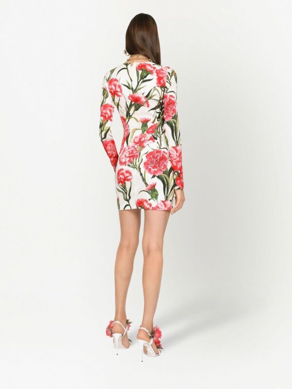 Dolce & Gabbana all-over floral-print minidress - Image 3