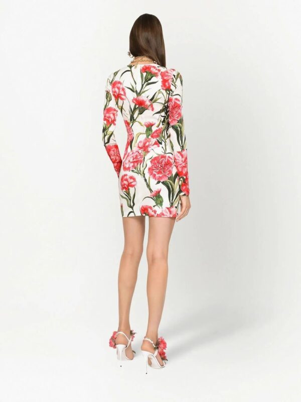 Dolce & Gabbana  all-over floral-print minidress - Image 4