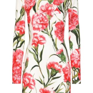 Dolce & Gabbana all-over floral-print minidress