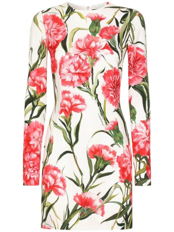 Dolce & Gabbana all-over floral-print minidress