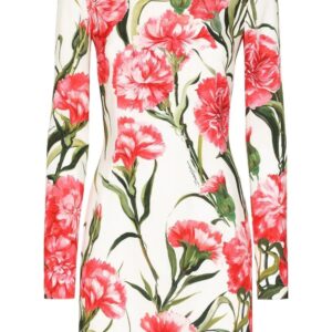 Dolce & Gabbana all-over floral-print minidress