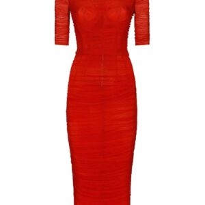 Dolce & Gabbana  pleated pencil dress