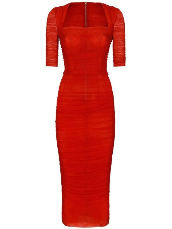 Dolce & Gabbana  pleated pencil dress