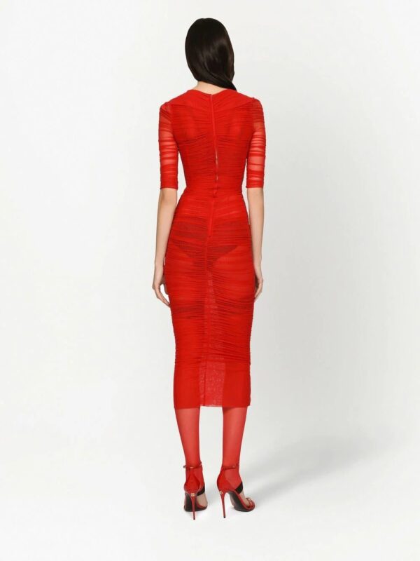 Dolce & Gabbana  pleated pencil dress - Image 4