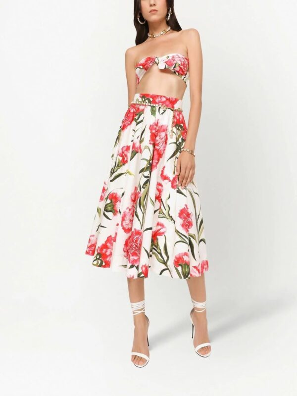 Dolce & Gabbana  floral-print bandeau top - Image 2