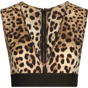 Dolce & Gabbana leopard-print vest top