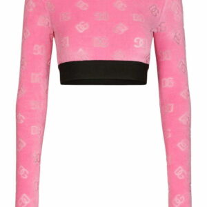 Dolce & Gabbana monogram-detail cropped top