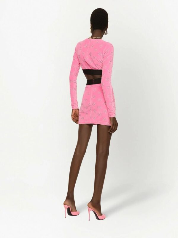 Dolce & Gabbana  monogram-detail cropped top - Image 4