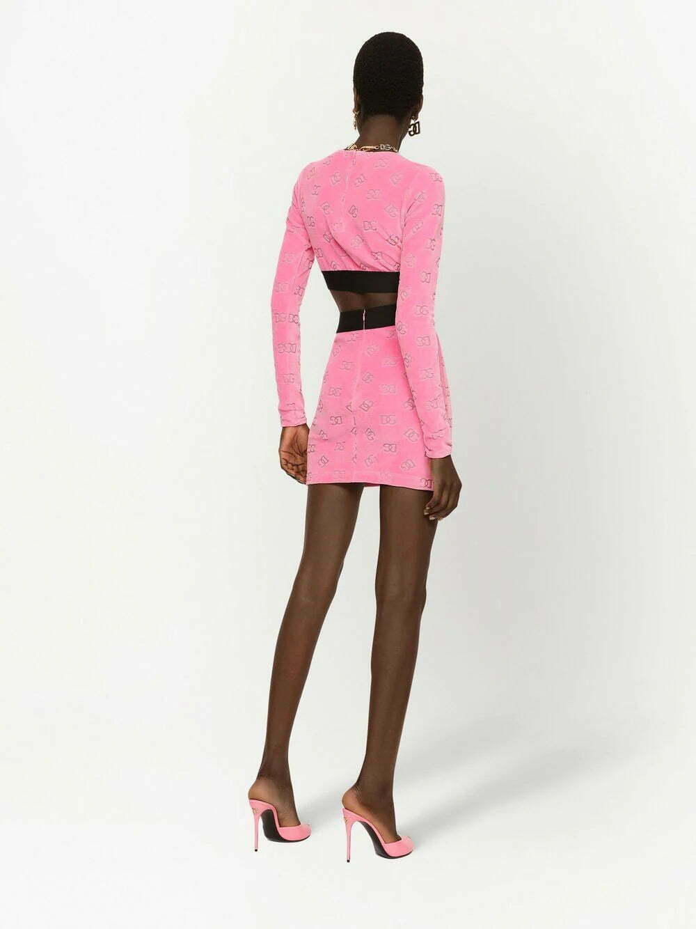 Dolce & Gabbana monogram-detail cropped top - Image 4