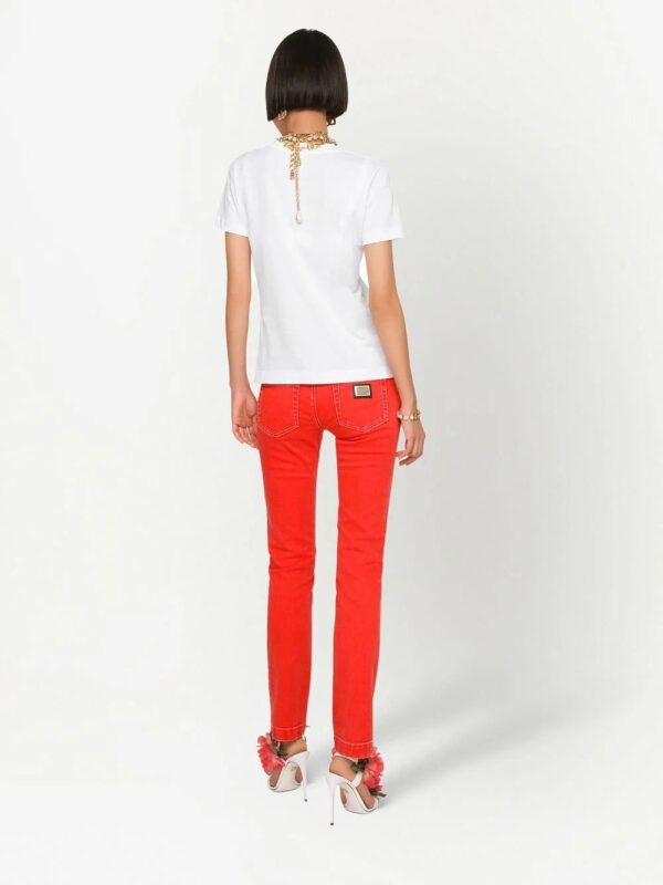 Dolce & Gabbana  poppy-print cotton T-shirt - Image 4