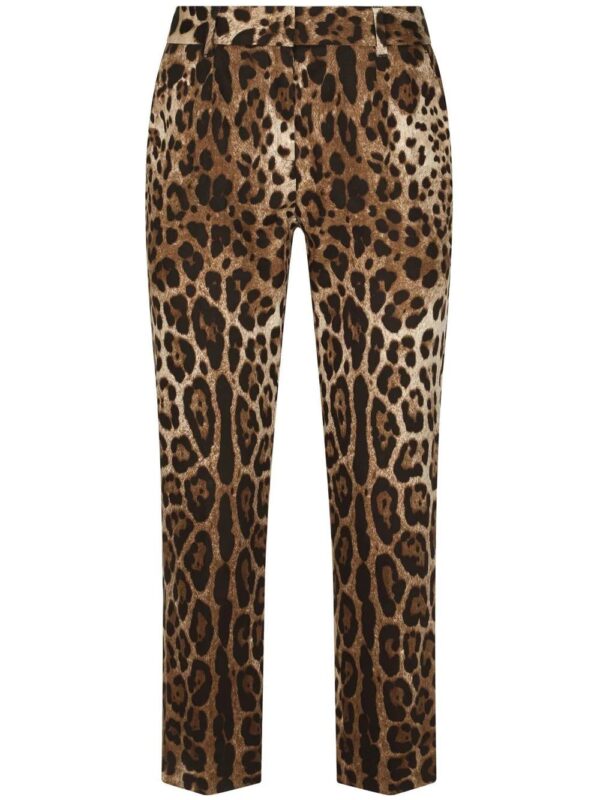 Dolce & Gabbana  leopard-print cropped trousers