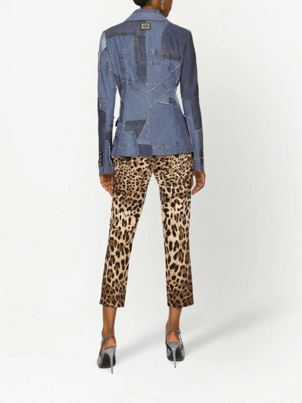 Dolce & Gabbana  leopard-print cropped trousers - Image 4
