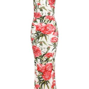 Dolce & Gabbana floral-print V-neck dress