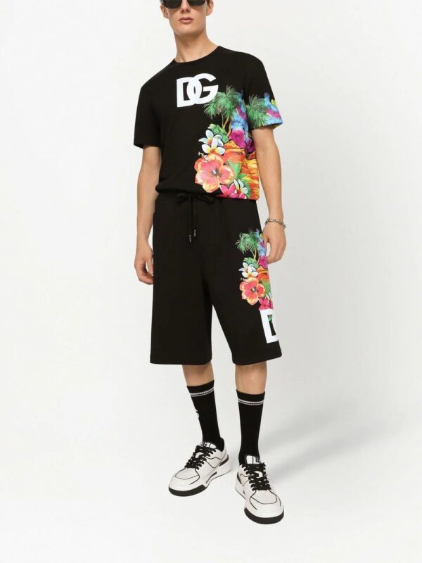 Dolce & Gabbana  floral print DG T-shirt - Image 2