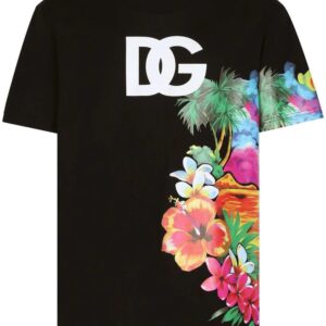 Dolce & Gabbana  floral print DG T-shirt
